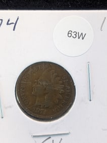 1874 Indian Head Cent