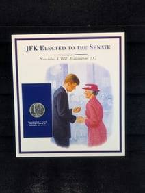 1965 Kennedy Half Dollar 40% Silver Featuring - JFK Elected to the Senate