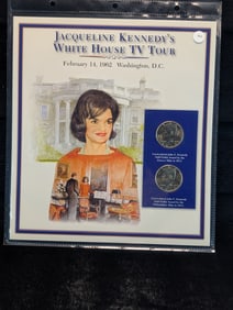 2013- P&D Clad Kennedy Half Dollars  Featuring  - Jacqueline Kennedy's White House TV Tour