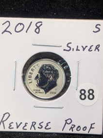 2018-S Silver Roosevelt Reverse Proof Dime