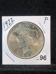 1922 P Silver Peace Dollar Very Nice Coin