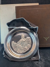 Franklin Mints Horizons West, by Richard Baldwin 1972,  Solid Sterling Silver 14.5 Ounces/ 416.9