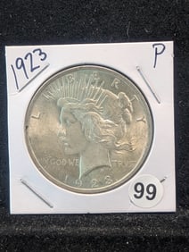 1923 P Silver Peace Dollar Very nice coin
