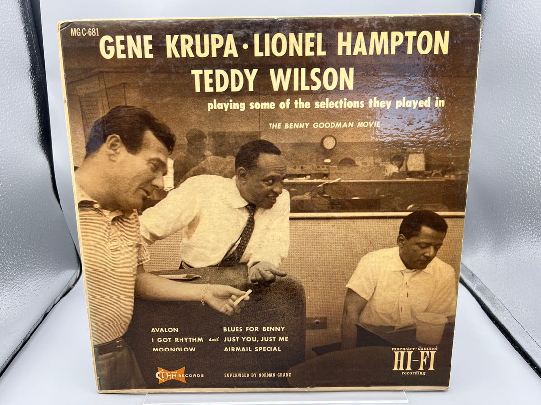 1956 Gene Krupa, Lionel Hampton, And Teddy Wilson Playing Some of The Selections They Played In The (1 of 5)