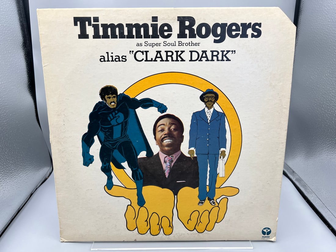 1974 Timmie Rogers As Super Soul Brother Alias "Clark Dark" Vinyl Album - PBS 2403: 1974 Timmie Rogers As Super Soul Brother Alias "Clark Dark" Vinyl Album - PBS 2403 - Records have not been tested by the auction house for play quality. All items are sold as is.
