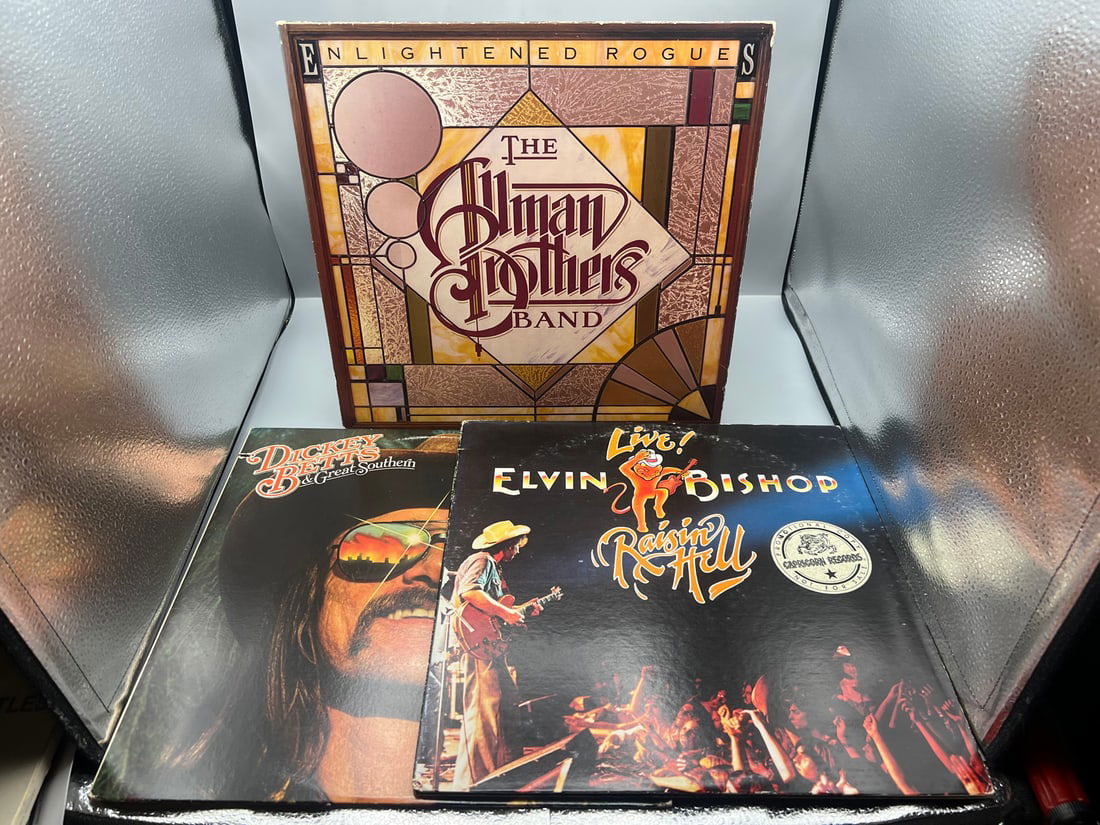 Three (3) LP Lot: The Allman Brothers Band: Enlightened Rogues (1979), gatefold; Dickey Betts & (1 of 4)