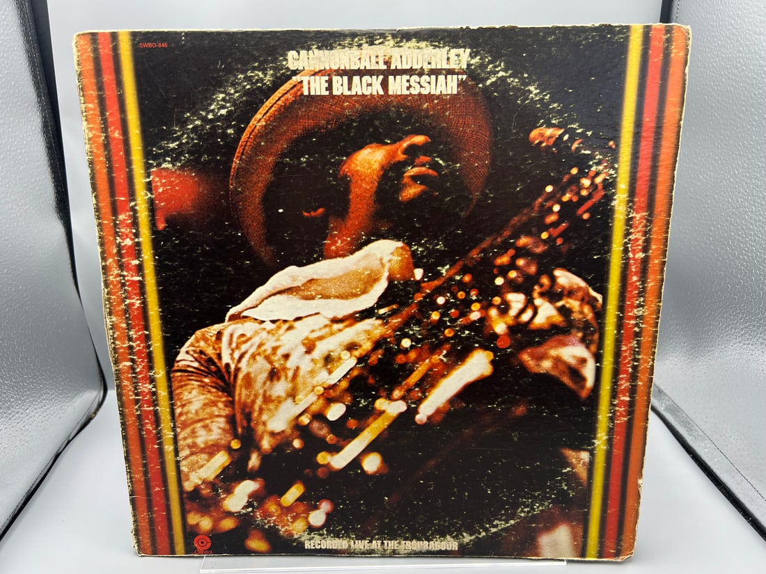 1972 Cannonball Adderley The Black Messiah Reissue & Repressed Red Label Vinyl Album - SWBO-846 -: 1972 Cannonball Adderley The Black Messiah Reissue & Repressed Red Label Vinyl Album - SWBO-846 - Seam Splits At Top & Bottom - Records have not been tested by the auction house for play quality. All