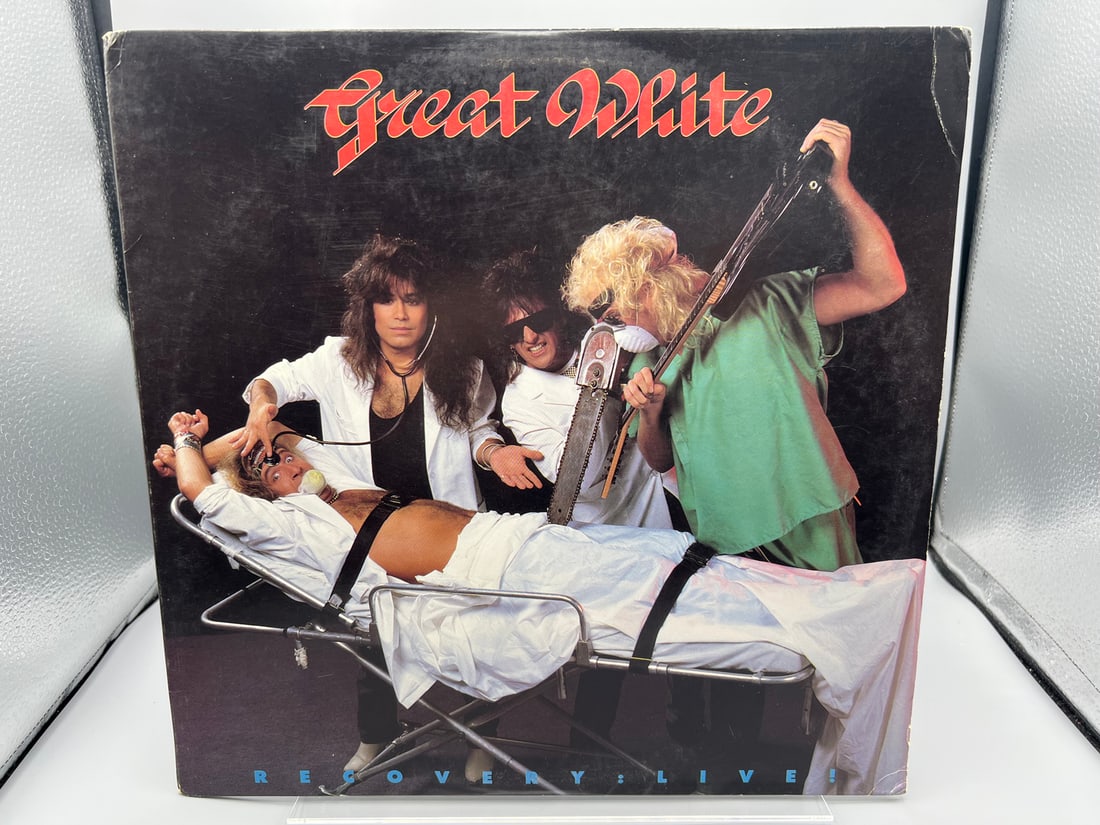 Great White: Recovery: Live! (1987), light cover crease in upper right corner (1 of 5)