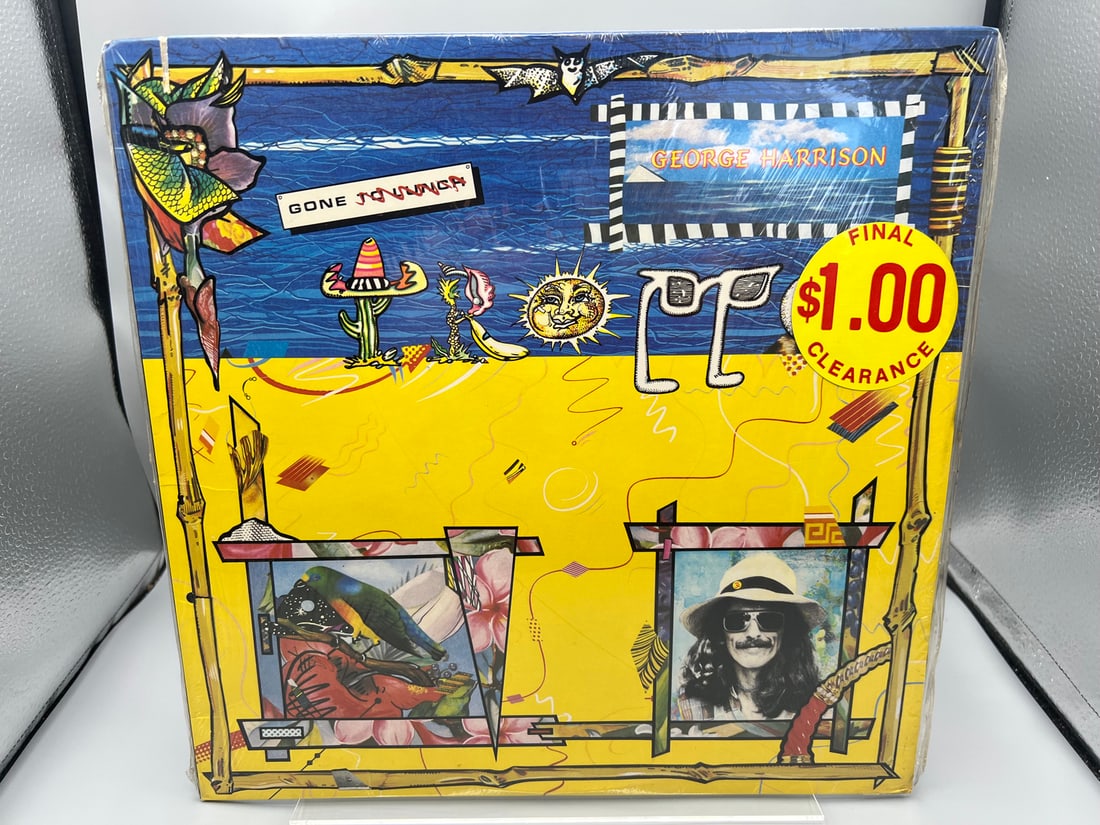 SEALED - George Harrison: Gone Troppo (1982), promo notch in cover: SEALED - George Harrison: Gone Troppo (1982), promo notch in cover - Records have not been tested by the auction house for play quality. All items are sold as is.