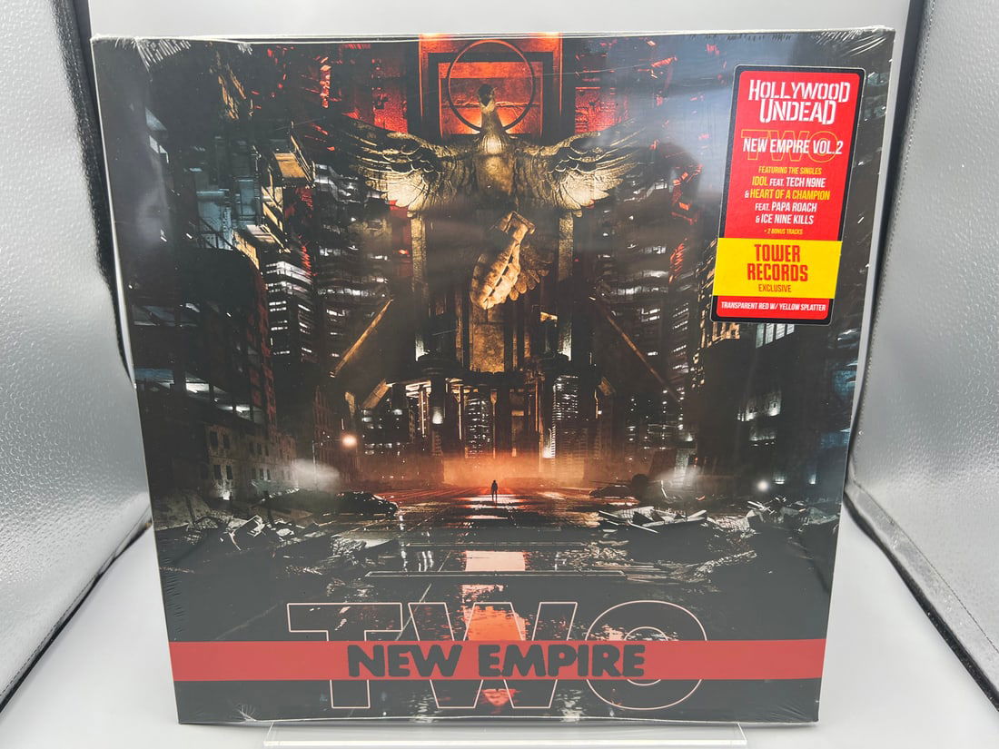 SEALED - Hollywood Undead: New Empire Vol. 2 (2020), transparent red w/yellow splatter vinyl: SEALED - Hollywood Undead: New Empire Vol. 2 (2020), transparent red w/yellow splatter vinyl - Records have not been tested by the auction house for play quality. All items are sold as is.