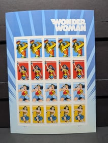 Sheet Of Wonder Woman 2016 Forever Stamps, Face Value $14.60.