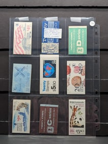 Sleeve Of 9 Full Panes Of Booklet Stamps