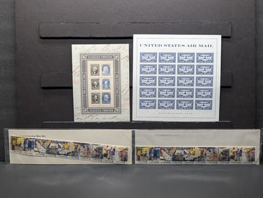 Sheet Of U.S. Air Mail 2018 Forever Stamps, Sheet Of The Classic Era 2016 Forever Stamps, & Twenty 8