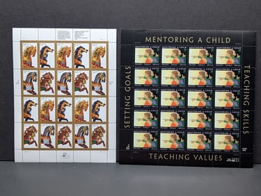 Sheet Of 2 U.S. Postal Mint Sheets