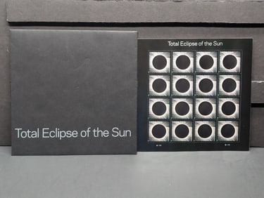 Sheet Of Total Eclipse Of The Sun 2017 Forever Stamps, Face Value $11.68.