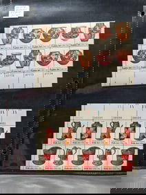 Sheet Of 4 Plate Block Stamps