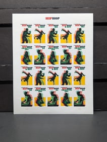 Sheet Of Hip Hop 2020 Forever Stamps, Face Value $14.60.