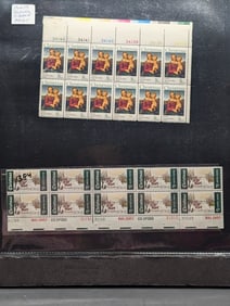 Sheet Of 4 Plate Block Stamps