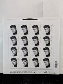 Sheet Of Elvis Presley 2015 Forever Stamps, Face Value $11.68.