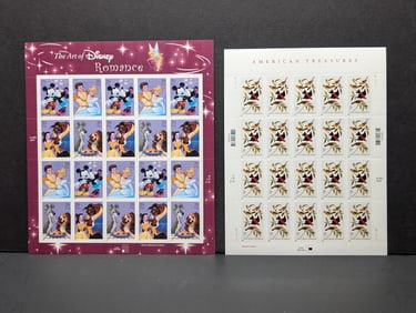 Sheet Of 2 U.S. Postal Mint Sheets