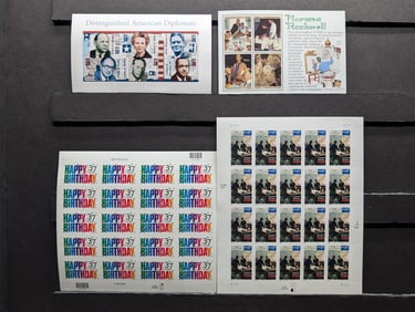 Sheet Of 4 U.S. Postal Mint Sheets