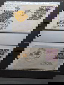 Lot Of 4 Rare Four Block First Day Cachets