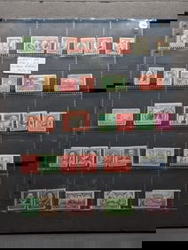 Sheet Of 1930's U.S. Stamps