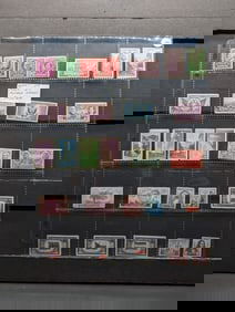 Sheet Of 1930's U.S. Stamps