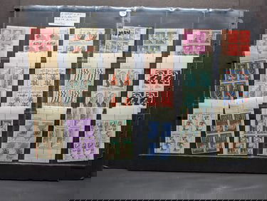 Two Sheets Of U.S. Postal Plate Blocks