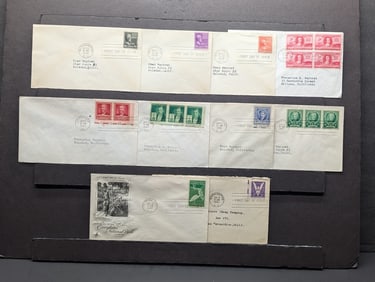 Lot Of 10 First Day Covers