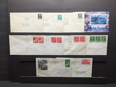 Lot Of 10 First Day Covers
