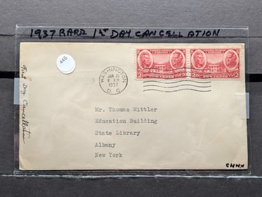 1937 Rare Jackson & Scott First Day Cancellation