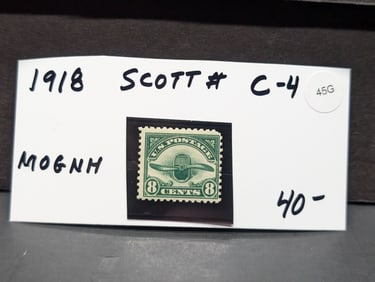 1918 Scott #C-4 Stamp