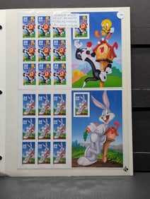 Sheet Of 5 U.S. Postal Booklet Stamps