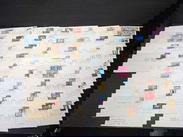 Lot Of 50 Assorted Rare Four Block First Day Covers