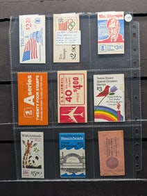 Sheet w/Full Panes Of U.S. Postal Booklet Stamps - New Unused