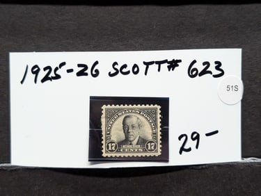 1925-26 Scott #623 Woodrow Wilson Stamp