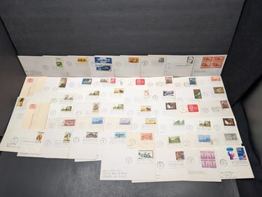 Lot Of 50 Assorted Rare Four Block First Day Covers