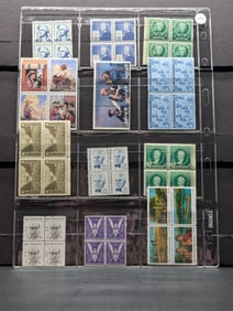 Sheet Of Four Block U.S. Stamps - Original Gem