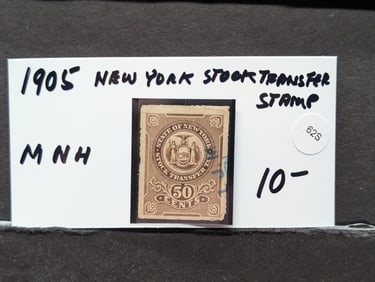 1905 New York Stock Transfer Stamp