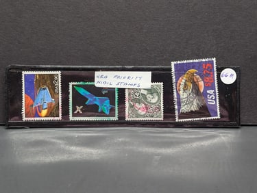 4- USPS Priority Mail Stamps