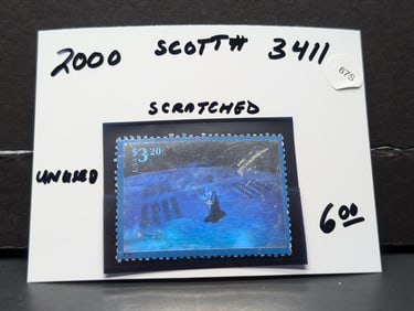 2000 Scott #3411 ISS Stamp - Used & Scratched