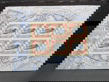 Plate Block w/6 Twentyfour Cent U.S. Airmail Postage Stamps