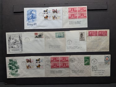 Pack Of 10 First Day Cachets