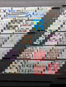 Sheet Of 20 U.S. Plate Block Stamps