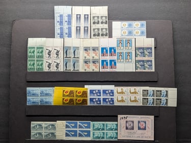 20 Assorted U.S. Postal Plate Blocks