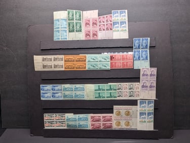 20 Assorted U.S. Postal Plate Blocks
