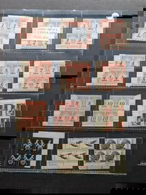 Sheet Of U.S. Postal Plate Blocks