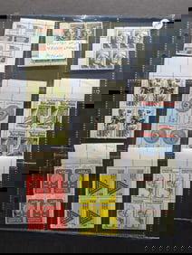 Sheet Of U.S. Postal Plate Blocks