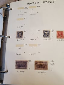 U.S. Custom Stamp Album- Large amount of mint stamps and Used- 1800's to 1970's